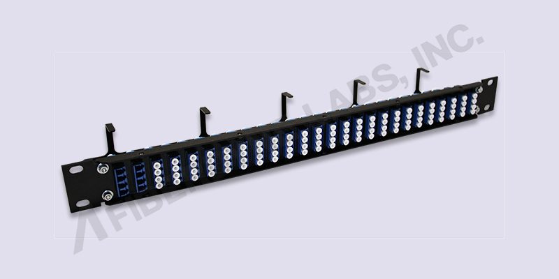 1U Fiber Adapter Panel LC/UPC Back View