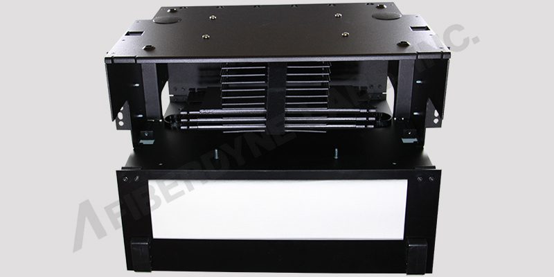 Front View of 4U Rackmount Splice Housing