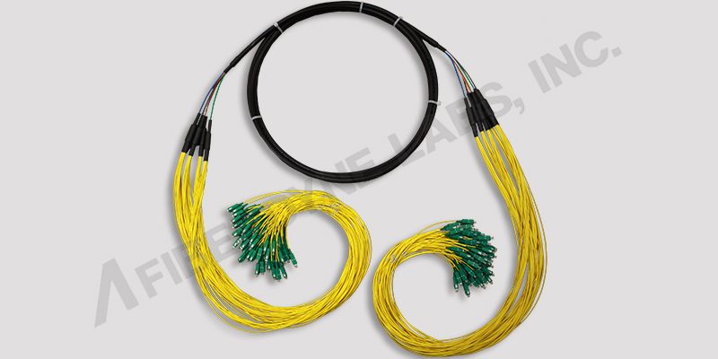 Preconnectorized Singlemode Multifiber Cable Assemblies, 72 Fiber Singlemode Armored Cable