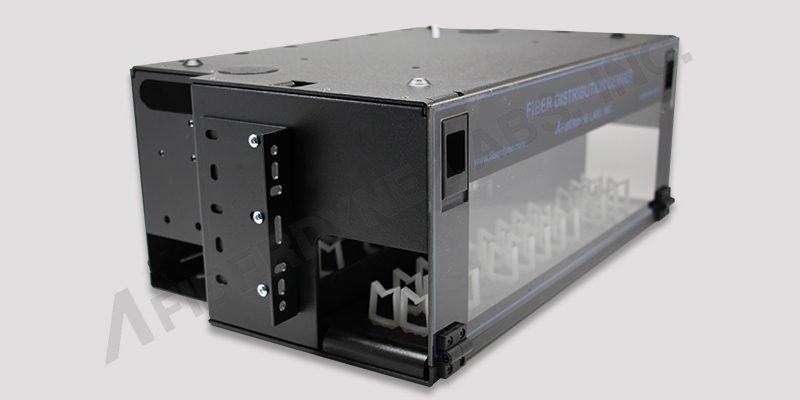 Empty Termination Box Front Closed Side View