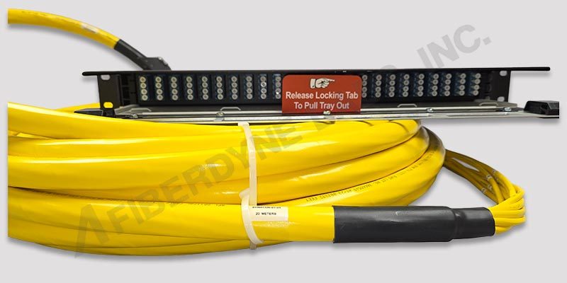 FiberPass HD 96‑Port LC Preloaded 1RU Termination Box