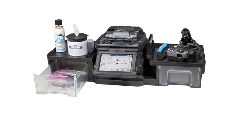 AFL 90S Fusion Splicer On Tray