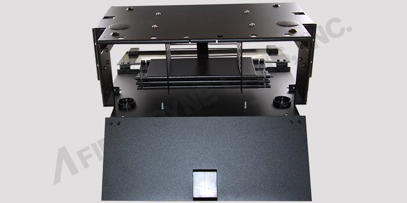 Back View of 4U Rackmount Splice Housing