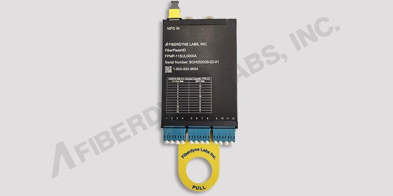 Cassette MPO-LCU w etched cover for FiberPass HD