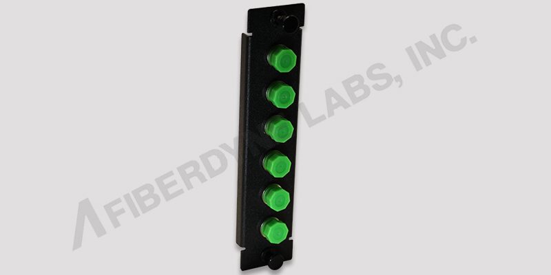 6 Position FC Panel, Pre-Loaded with 6 Simplex FC/APC SM Adapters