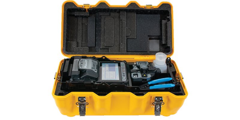 AFL Fujikura 41S Fusion Splicer In Case with lid detachted