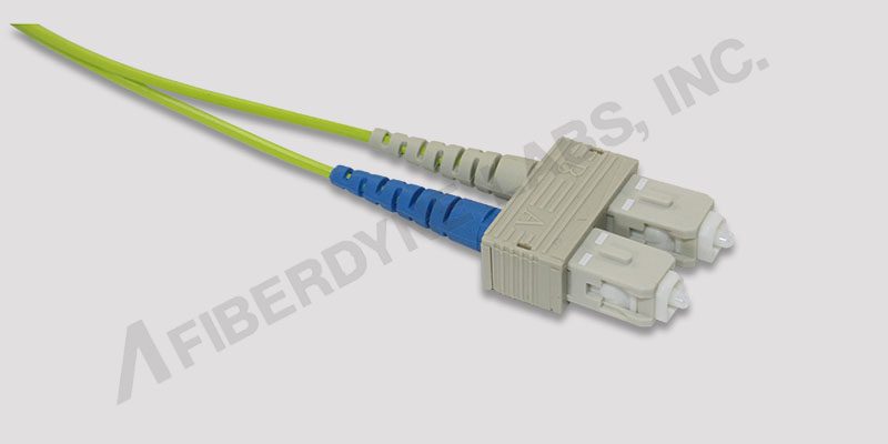 OM5 Wideband Multimode Duplex Plenum 50/125 SC (Yoked) Close-up