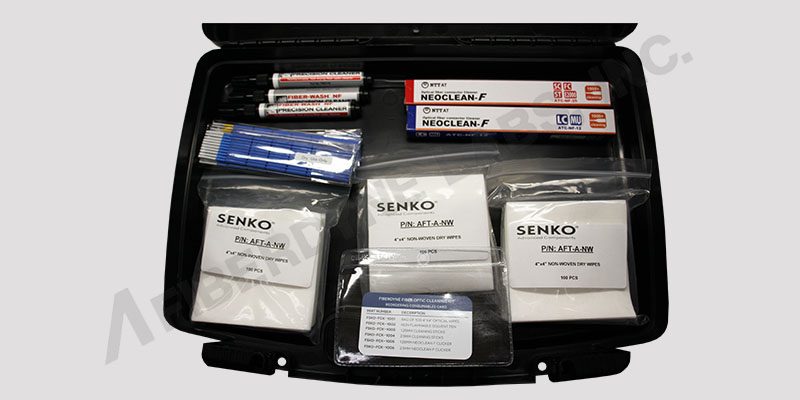Fiber Optic Cleaning Kit Opened