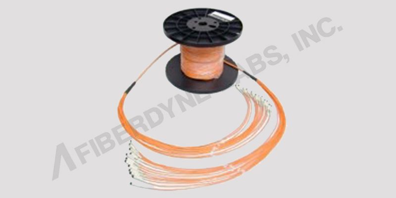 Multimode 3MM Preconnectorized Multiple Fiber Backbone Cable Assembly