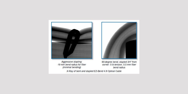 X-Ray of Ruggedized Simplex Fiber Assembly